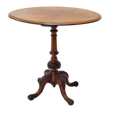 Lot 935 - A Victorian walnut occasional table, the oval...