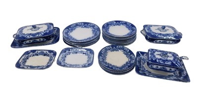 Lot 871 - A late 19th/early 20thC blue flow transfer...