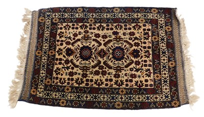 Lot 1022 - A Turkoman type rug, with a geometric design...