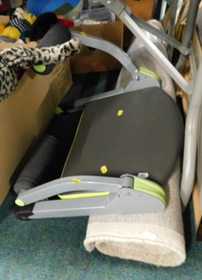 Lot 2145a - An exercise machine, and a machine made rug.