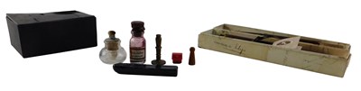 Lot 735 - Two Francesco Rubinato walnut pens, etc.