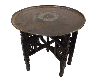 Lot 769 - A Hugh Wallis copper and silvered tray,...