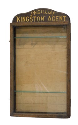 Lot 795 - A tobacconist's display cabinet, the crest...