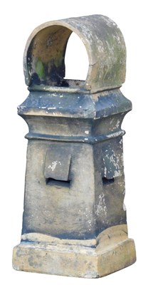 Lot 815 - A late 19th/early 20thC stoneware chimney pot,...