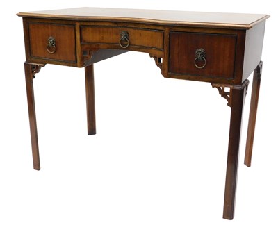Lot 951 - An early 20thC mahogany dressing table, the...