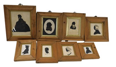 Lot 599a - 20thC School. Silhouettes in 19thC style, some...