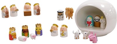 Lot 21 - An Alessi Nativity set, designed by Massimo...