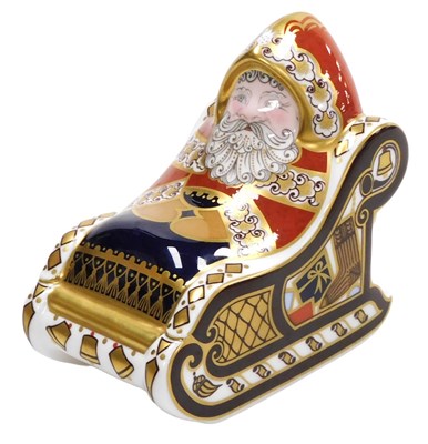 Lot 24 - A Royal Crown Derby porcelain Imari Santa &...
