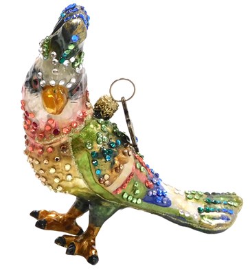 Lot 26 - A Jay Strongwater glass Christmas ornament,...