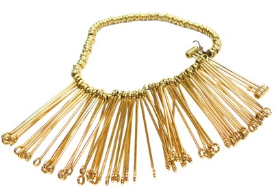 Lot 202 - A Links of London 18ct gold fringe bracelet,...
