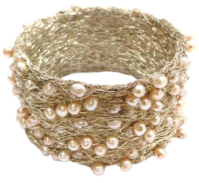 Lot 214 - A Nina Bukvic fresh water pearl and wire work...