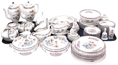 Lot 64 - A Wedgwood porcelain Kutani Crane pattern tea...