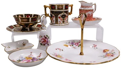Lot 73 - A Royal Crown Derby Imari porcelain loving cup,...