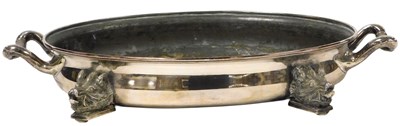 Lot 86 - A late 19thC silver plated twin handled...