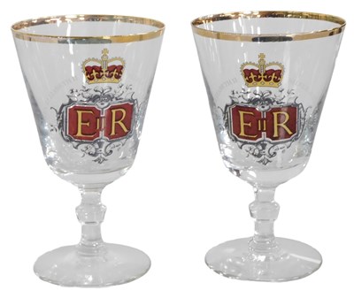 Lot 95 - A pair of Pilkington's prototype cut glass...