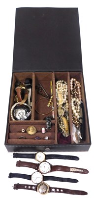 Lot 316 - Gentleman's and lady's dress wristwatches,...