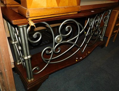 Lot 1049 - An American dark walnut and cast and wrought...