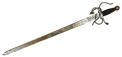 Lot 249 - A Spanish replica sword, with a scrolling...