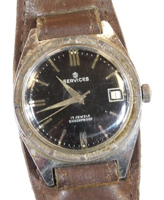 Lot 337 - A Services gentleman's stainless steel cased...