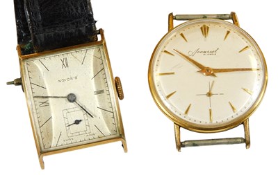Lot 326 - A Novoris mid century gentleman's gold plated...