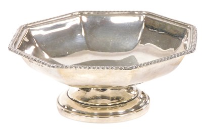 Lot 371 - A George VI silver pedestal sweet meat...