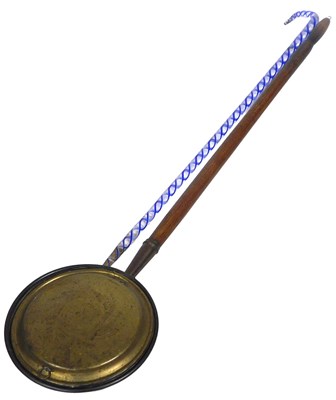 Lot 278 - A late 19thC Nailsea glass walking cane, with...