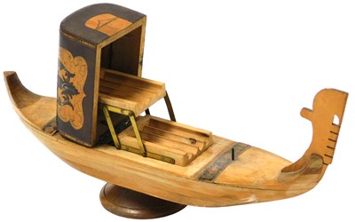 Lot 279 - A 20thC Tunbridge ware novelty musical...