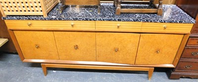 Lot 1002 - A Lebus 1970s teak sideboard, the melamine...