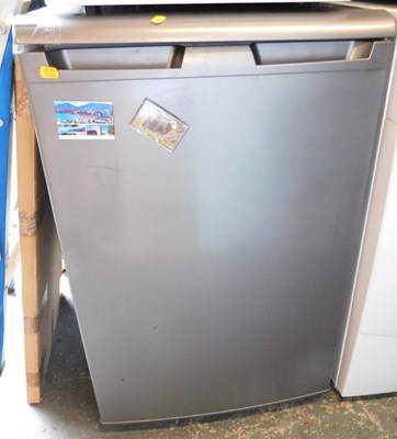 Lot 1013 - A Beko fridge, in silver.