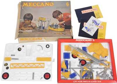 Lot 292 - A Meccano construction set, no. 6, boxed.