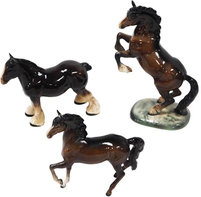 Lot 344 - A Beswick pottery figure of a brown gloss...