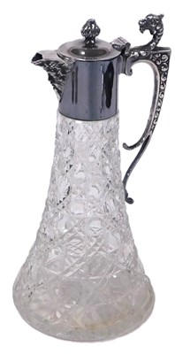 Lot 399 - An Elizabeth II cut glass and silver mounted...