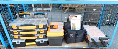 Lot 1133 - Various multi division boxes, containing rawl...