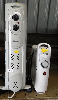Lot 1145 - A Dimplex electric oil filled radiator,...