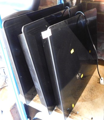 Lot 1147 - Three electric flatback heaters.