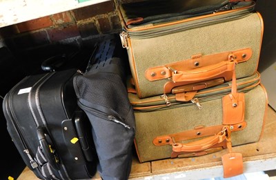 Lot 1148 - Two Terrida suitcases, together with a...