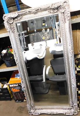 Lot 1167 - A wall mirror, of rectangular form with a...