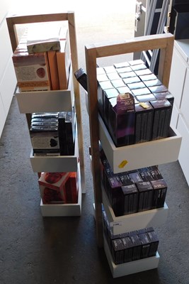 Lot 1196 - Two shelving units, containing various Tegi...