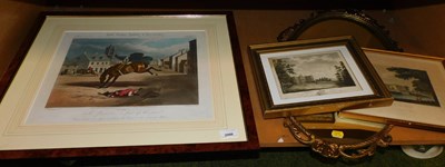 Lot 2008 - A 19thC engraving depicting Quenby Hall,...