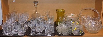Lot 2020 - Glassware, to include a decanter, drinking...