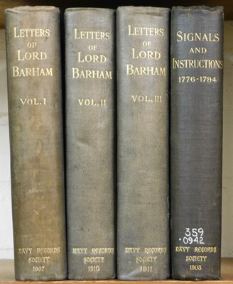 Lot 459 - Naval books. Barham (Lord) Letters of Lord...