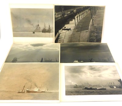 Lot 489 - A folio of oversized mid 20thC shipping...