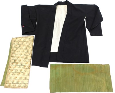Lot 499 - A pair of late 19th/early 20thC silk...