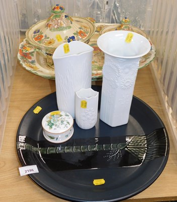 Lot 2186 - Two Kaiser porcelain vases, together with a...
