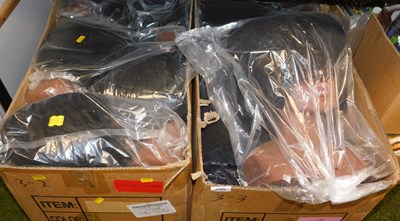 Lot 2209 - A quantity of mannequin heads with afro hair...