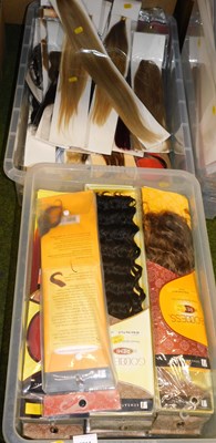 Lot 2214 - A quantity of human hair and synthetic hair...
