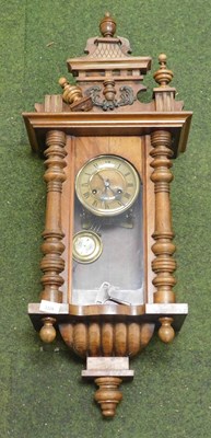 Lot 2226 - A Vienna wall clock, with a Roman numeric dial,...