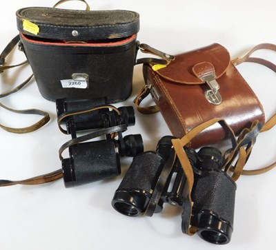 Lot 2260 - A pair of 8x30 binoculars, together with a...