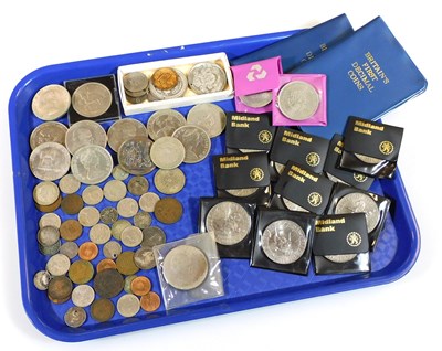 Lot 522 - Victorian and later silver and copper coinage,...