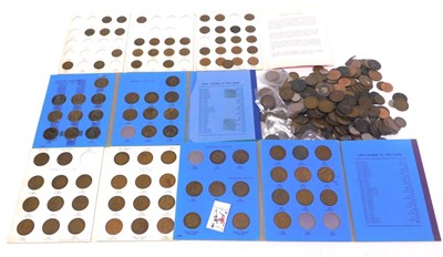 Lot 523 - Victorian and later copper pennies, further...
